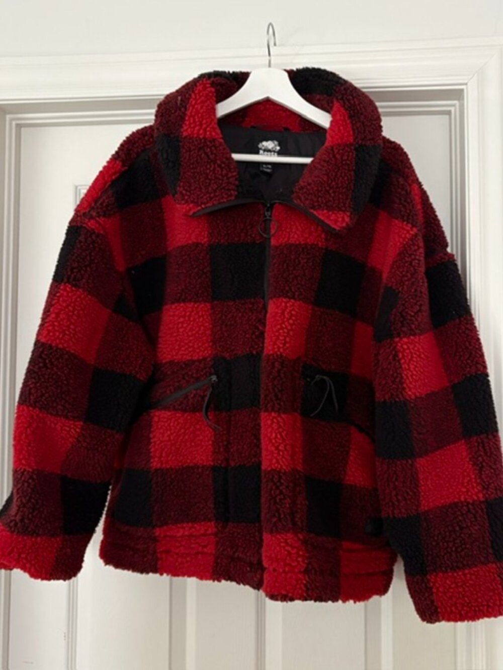 Roots Buffalo Plaid Sherpa/Teddy Jacket